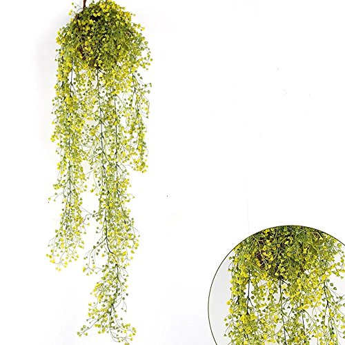GKONGU Plantes Artificielles Lot de 2 Lierre Vigne Plante Artificielle Intérieur Exterieur Fleur artificielles pour…