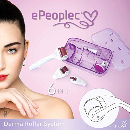 Derma Roller Pour Visage Corps Aiguilles Titane 2° Génération Roller Visage 6 en 1 Kit Sistéme Skin Care Anti Rides Anti…