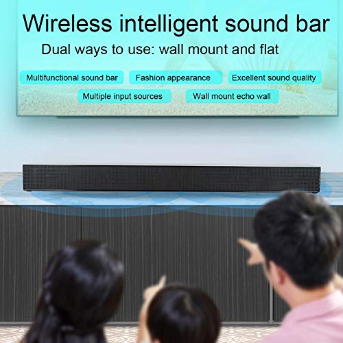 Garsentx TV Soundbar Sound System with Universal Remote Control, 40W High-Power Fiber HDMI Soundbar Bluetooth Speaker…