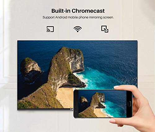 Caixun EC43S1UA UHD 4K Smart TV, 43 Pouces 108cm, Android 9.0 Téléviseur, Triple Tuner, HDR 10, Bluetooth (Prime Video…