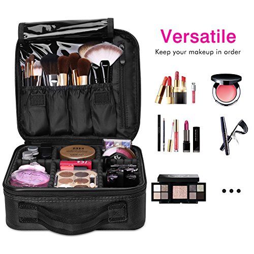 Luxspire Makeup Étui de Rangement Cosmétique, Maquillage Professionnel Ensemble Portable Sac de Rangement Pinceaux avec…