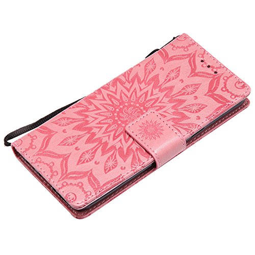 Nutbro Sony XA1 Wallet Case, Sony Xperia XA1 Cases Cell Phone Accessories Premium Leather Flower Floral Pattern Slim…