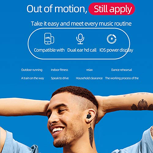 Écouteurs Bluetooth Écouteur Bluetooth sans Fil Oreillette Bluetooth et Écran LCD IPX7 Contrôle Tactile Ecoutéur Intra…