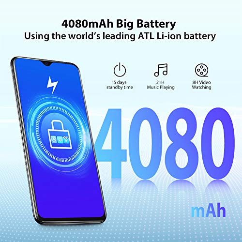 Téléphone déverrouillé Gratuit pour Carte SIM pour Smartphone A60, Goutte d’eau Plein écran de 6,088 Pouces, Batterie…