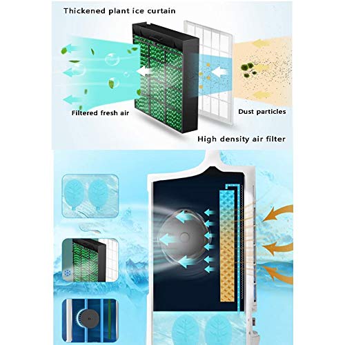 Air conditioner Refroidisseurs Evaporatifs, Climatiseur Portable Ultra Silencieux 15H, Ventilateur De Refroidissement…