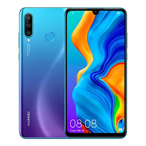 Huawei, P30 Lite XL, Smartphone débloqué, 4G, (6,15″, 256Go, “Double Nano SIM”, Android 9) Peacock Blue