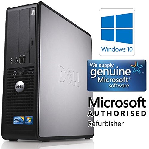 Complete set of 21.5″ Monitor and Dell 780 Dual Core 4GB 1000GB WiFi Windows 10 64-Bit Desktop PC Computer (Certified Refurbished)