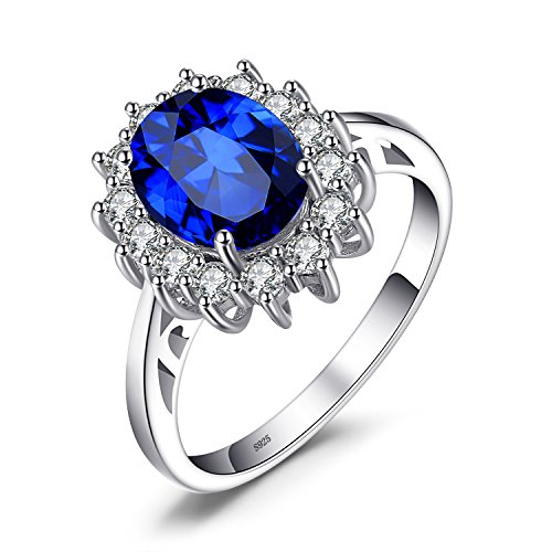 JewelryPalace Diana Princesse Kate Middletonu Bague Naturelle Pierre Améthyste Péridot Grenat Citrine Topaze Pour Femme…