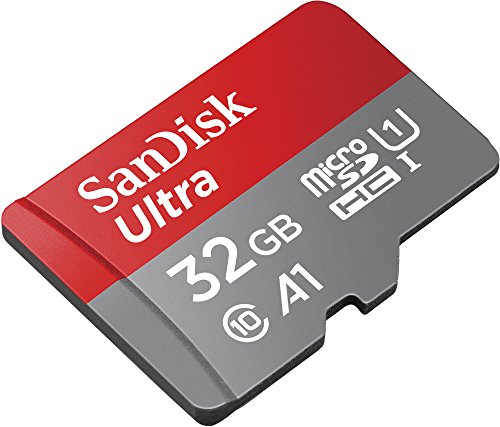 SanDisk Ultra 32 GB microSDHC Memory Card + SD Adapter with A1 App Performance Up to 98 MB/s, Class 10, U1