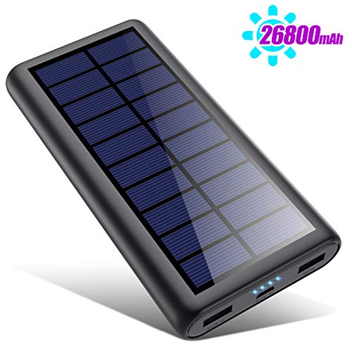 HETP Version à économie D’énergie Batterie Externe Chargeur Solaire 26800mah Power Bank [Avancé Intelligent Contrôle IC…