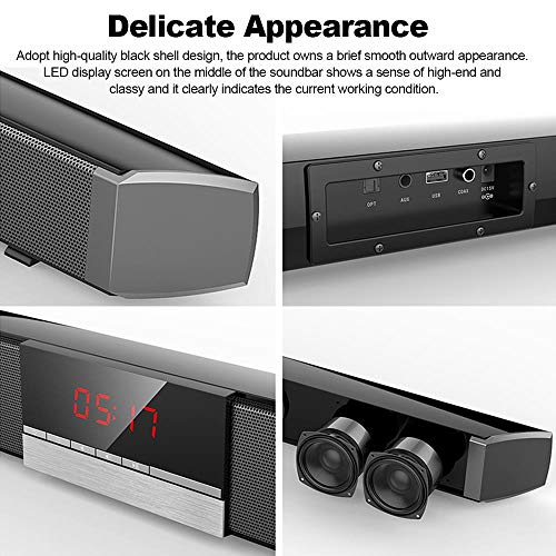Bluetooth Soundbar Home TV Speaker Wireless Subwoofer Remote Control Stereo Surround Sound Speakers for Home Theater…