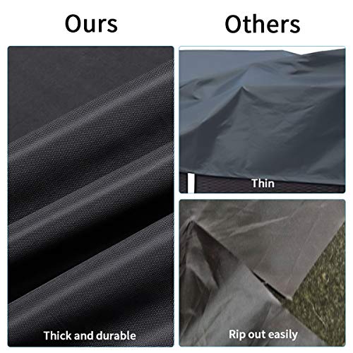 GEMITTO Housse Protection Table Jardin, Housses de Meubles et Salon Extérieur, Imperméable et Anti-UV, Étanche Bâche de…