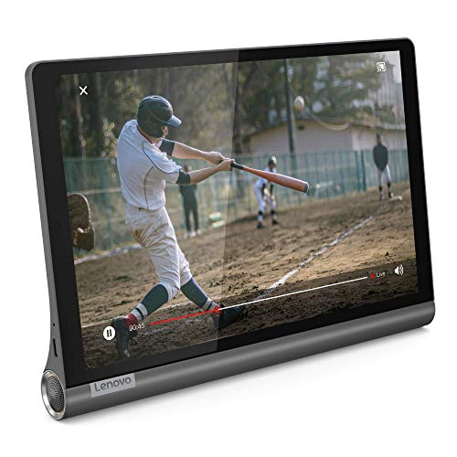Lenovo Yoga Smart Tab 10.1″ FHD tablette tactile (Processeur Qualcomm Snapdragon 439, 8 Cœur, 4Go de RAM, 64Go de Stockage eMMC, Android Pie 9,0), Gris