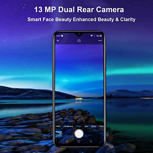 Blackview A60 Smartphone débloqué，Android 8.1 Téléphone Portable, Plein écran Goutte d’Eau de 6.1 Pouces, 4080 mAh…