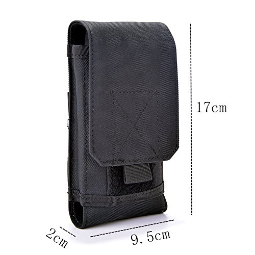 Tactical Molle Smartphone Holster, Universal Army Mobile Phone Belt Pouch EDC Security Pack Carry Accessory Kit Blowout…