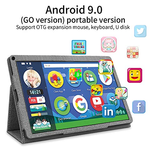 Tablette Tactile 9 Pouces Pas Cher WiFi, 4-Core, 3Go RAM et 32Go ROM/128Go Android 9.0 Pie Logiciels éducatifs, Jeux…