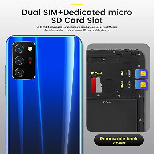 GEOTEL Note20+ Smartphone, 6.26 Ecran 3G Dual SIM Telephone Debloqué, 1GB+8GB, Faciale ID, Double caméra 5MP+2MP…