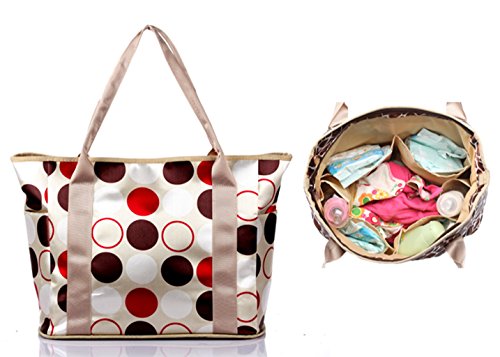 iSuperb Sac à langer Bébé Momie Momi Sac d’organisateur bagages Fourre-tout Sac d’épaule Sac à main Voyage grande…