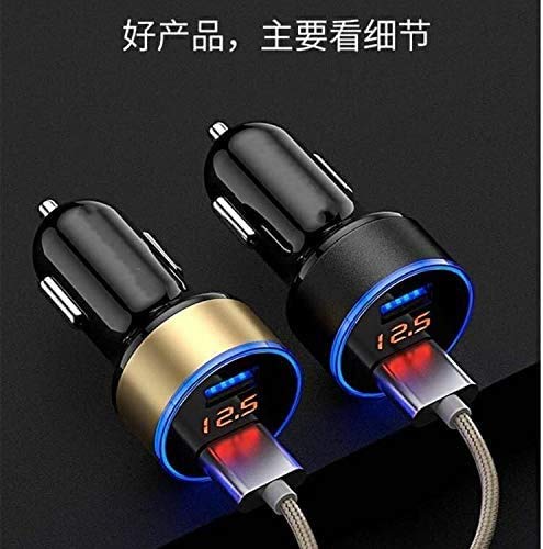 pjp electronics Chargeur allume-cigare Fast 2 Usb pour voiture (protection de sécurité intégrée 3.1A) Adaptateur de…