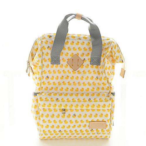 qiqiu Langer Pour Bébé Sac momie Sac multifonctionnel de grande capacité pour bébé Sac à langer pour bébé – Canard jaune…