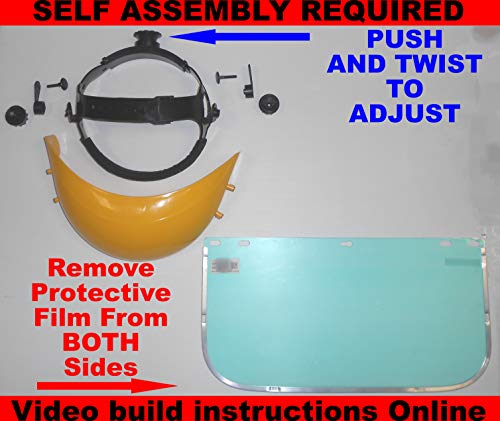 Eseno Industrial Clear Security Face Shield and Wide Visor