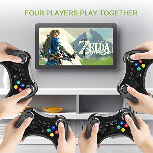 TechKen Manette pour Wii U sans Fil, Contrôleur de Wii U Bluetooth Gamepad Joypad de Jeux Joystick Game Controller de…
