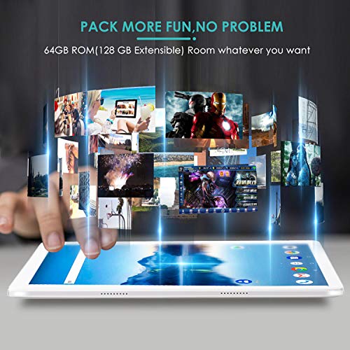 SUMTAB Tablette Tactile 10 Pouces avec Clavier et Souris,Android 10.0,4 Go RAM,64 Go Stockage,Écran Full HD 1280 * 800…