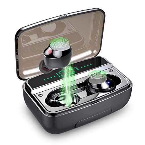 Motast Ecouteur Bluetooth 5.0, Oreillette Bluetooth IPX8 Etanche 3D Hi-FI Son Stéréo, Anti-Bruit CVC 8.0, Ecouteur sans…