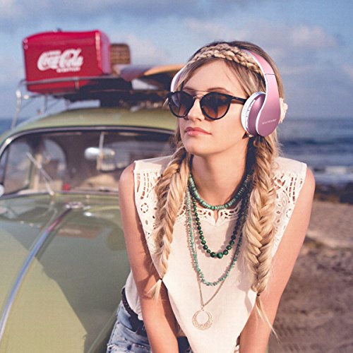 Casque Bluetooth sans Fil, Wireless Headphones Stéréo on Ear Pliable Casque 4 en 1 avec Micro Support FM Radio TF SD…