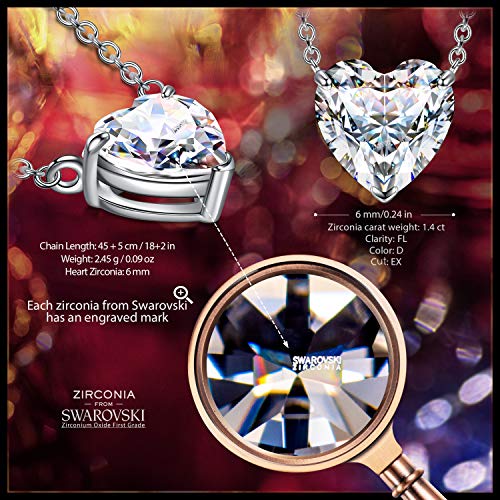 FANCI Boucles d’oreilles Femme Cadeau Fete des Meres pour Elle 925 Argent Zircone de Autriche Bijoux fantaisie Cadeaux…