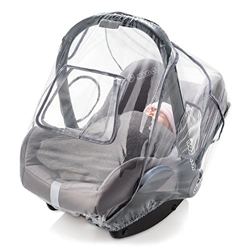 Zamboo Habillage Pluie Cosy Universel pour Siege Auto Bebe, Fenêtre de Contact Refermable, Filets Aération, Fente pour…