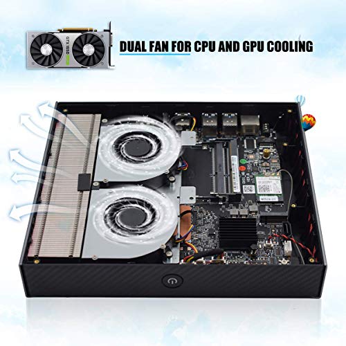 WEIDIAN Mini PC de Bureau, Mini-Ordinateur Windows 10 Core i9-8950HK, 16GB DDR4 / 512GB SSD NVME, 4K 60 Hz, Ethernet…