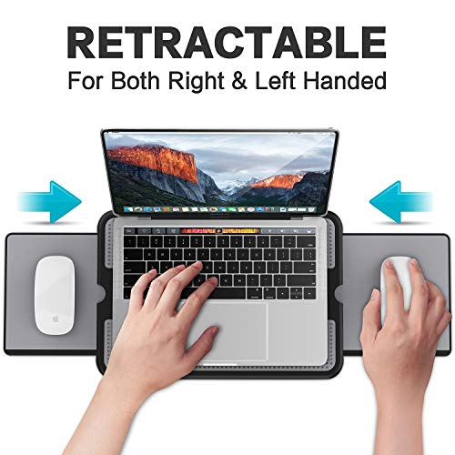 AboveTEK Bureau Portable pour Ordinateur Portable avec Plateau rétractable pour Tapis de Souris Gauche/Droite…