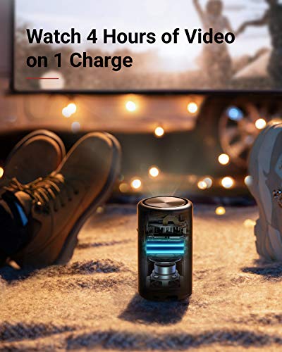 NEBULA Capsule par Anker,Le Pico Projecteur Wi-FI Intelligent Cinéma Portable 100 ANSI lumens, DLP,Enceinte 360 degrés…