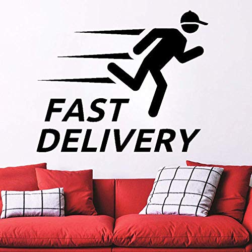 Business Store Stickers Vinyle Stickers Muraux Boutique Décoration Fenêtre Décor 68X56Cm