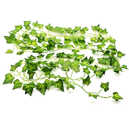 YQing Lierre Artificielle Plantes Guirlande Vigne 12 Pcs 84 Ft Exterieur Lierre Artificielle Guirlande Décoration pour…