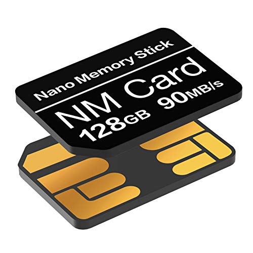 Carte NM 128Go 90Mo/S Nano Carte mémoire Nano Carte Uniquement Convient pour Huawei P30/P40/P50 series/Mate20 Series…