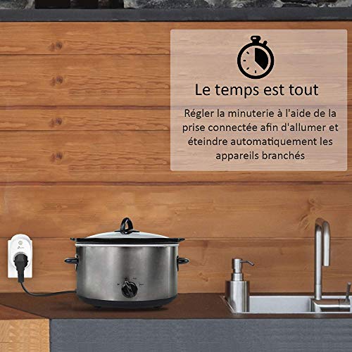 TP-Link Prise connectée WiFi HS100(FR), compatible avec Amazon Alexa et Google home pour la commande vocale, Contrôler…