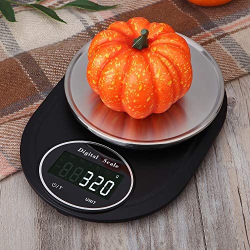 Zorara Balance Cuisine, Balance de Cuisine Precision 5kg/1g, Balance Cuisine Electronique en Acier Inoxydable, Écran LCD…