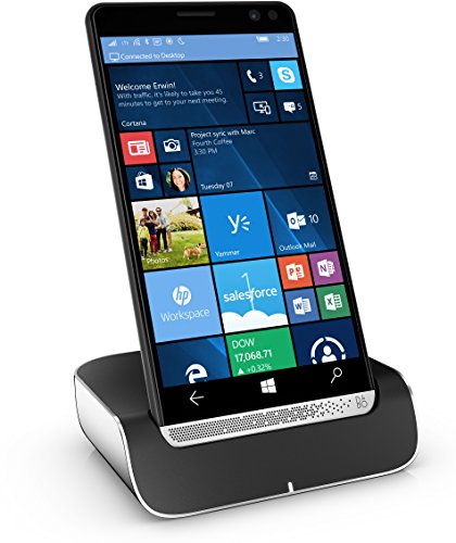 HP Elite X3 (Y1M46EA) Smartphone (écran Tactile 15,14 cm/5,96″) Amoled WQ HD, 64 Go, Dual SIM, Windows 10 Mobile, Noir/Argent