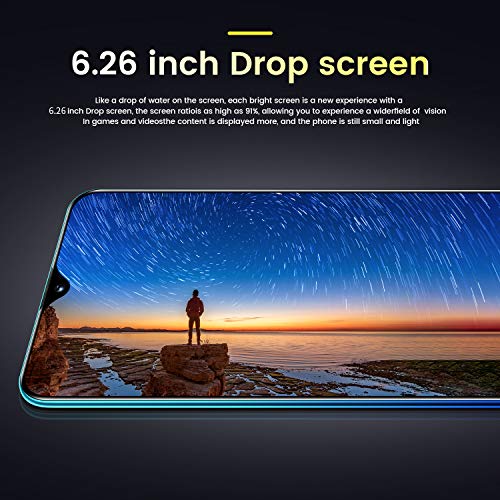 GEOTEL Note20+ Smartphone, 6.26 Ecran 3G Dual SIM Telephone Debloqué, 1GB+8GB, Faciale ID, Double caméra 5MP+2MP…