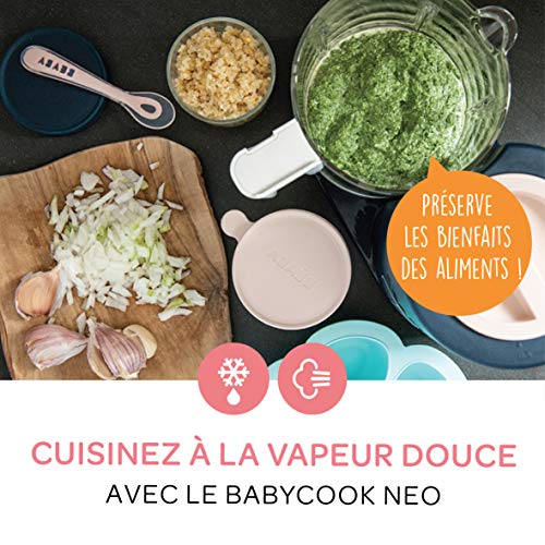 BÉABA – Babycook Néo – Robot Bébé Made in France – Mixeur-Cuiseur – Bol en Verre et Cuve Inox – Diversification…