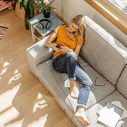 Gritin Câble iPhone [MFI Certifié Apple], 2M Câble Lightning vers en Nylon Tressé Charge Rapide Synchro Chargeur iPhone…