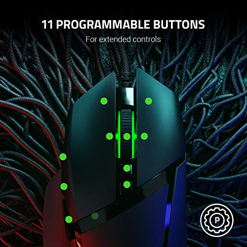 Razer Basilisk V2 – Souris de jeu FPS (Souris de jeu avec nouvelle mise au point 20 000 DPI + capteur optique, 5G…