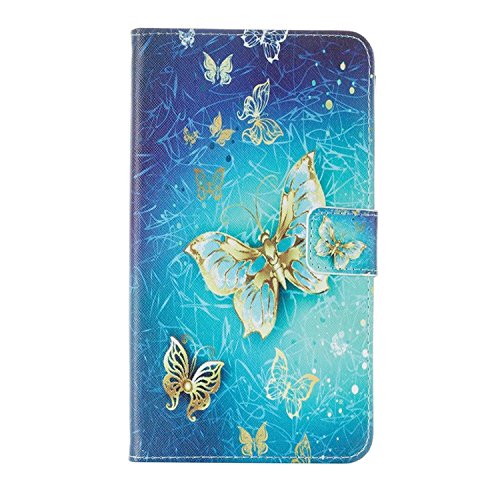 LG K8 2017 Étui portefeuille en cuir PU avec fermeture magnétique pour LG K8 2017 avec emplacement pour cartes et…