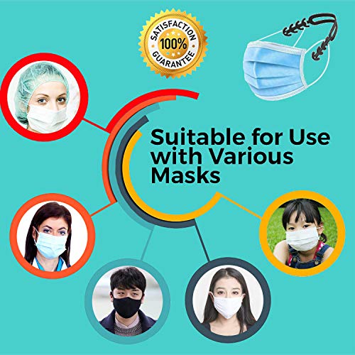 Lot de 6 supports de masque protection pour rouge à lèvres, avec 6 crochets pour boucle d’extension masque.Support…