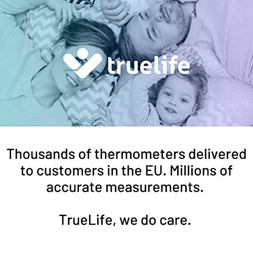 TrueLife Care Q7 Thermomètre Frontal Médical Sans Contact Précis avec Écran LCD pour Enfants, Adultes, Lait et la…