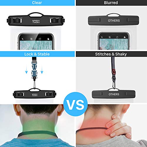 YOSH Pochette Étanche Smartphone IPX8 [Lot de 2], Pochette Téléphone Étanche, Housse Étanche Smartphone pour iPhone 14…