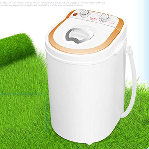 LMM Lave-Portable Machine Single Barrel bébé entièrement Automatique Roue d’accueil Petite Mini Lave-Linge Blanc Mini…