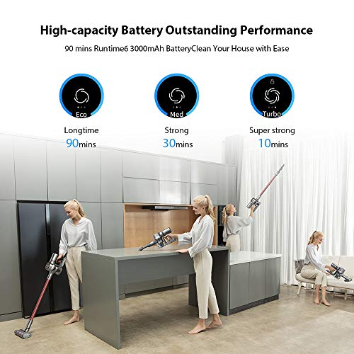 Dreame V11 Aspirateur sans Fil 450W, 25000Pa, Autonomie 90 Minutes, Aspirateurs à Main Légers avec écran Numérique pour…